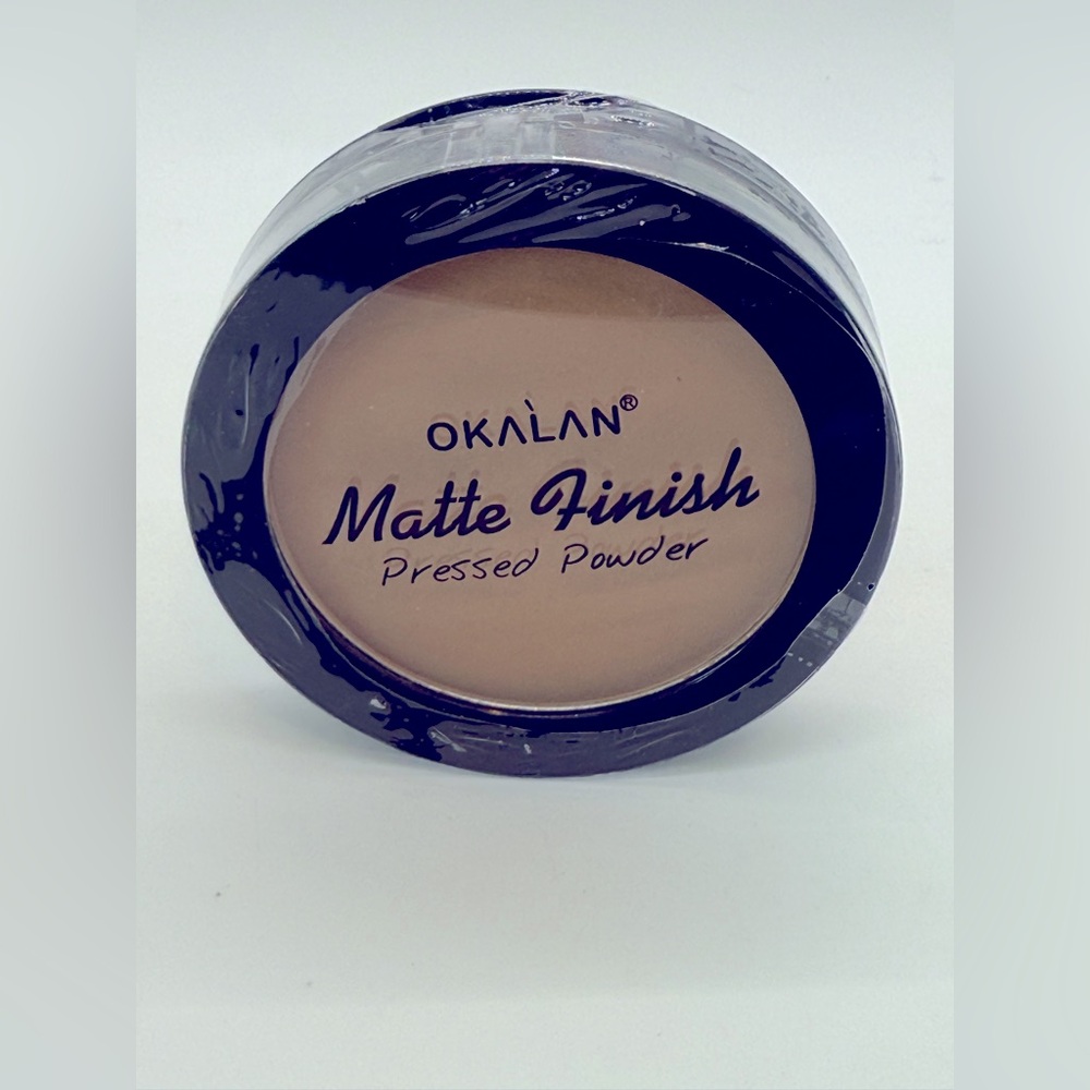 Okalan Matte Finish Pressed‎ Powder in 07 Honey New W/ Mirror & W/O Applicator